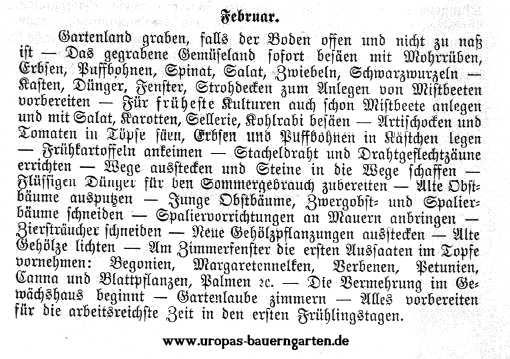 Böttner Gartentätigkeiten Februar